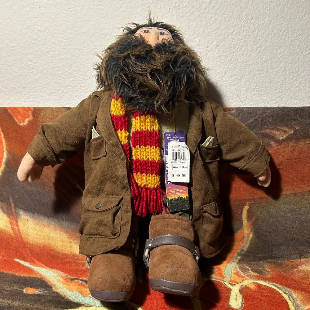 NWT RARE VINTAGE 2000 Harry Potter Hagrid Plush Doll Made by GUND 